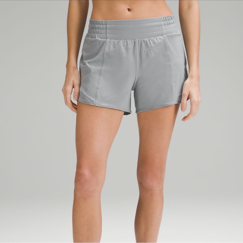 Hotty Hot low rise Lululemon 4in gray